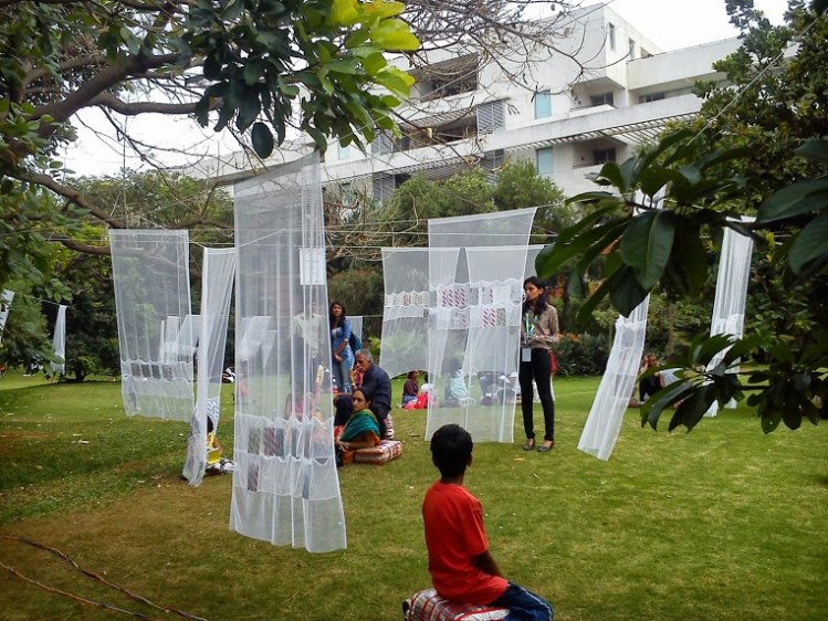 The postcard installation