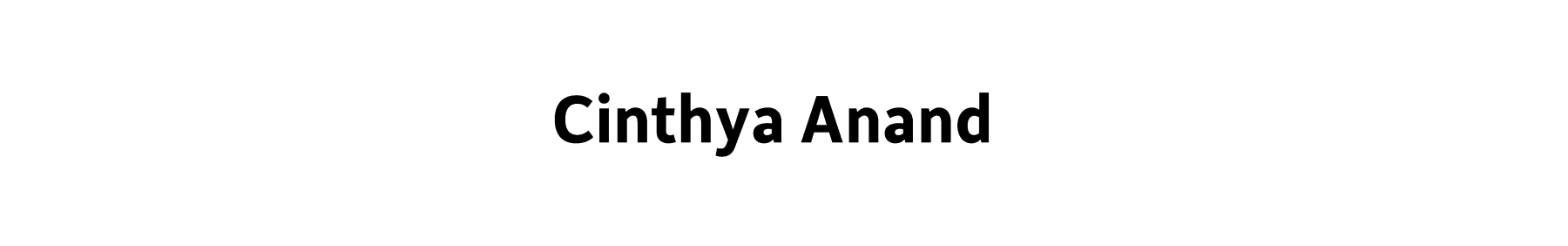 Cinthya Anand