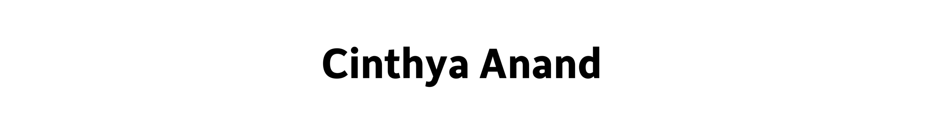 Cinthya Anand